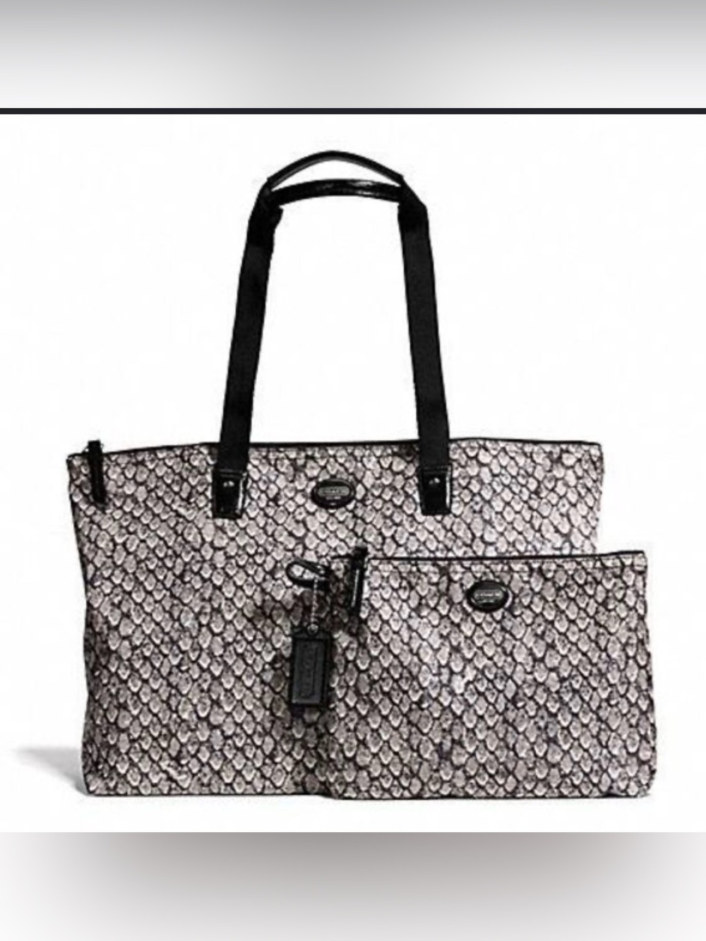 Coach Ocelot Weekender Packable Overnight Removable Make Up Bag